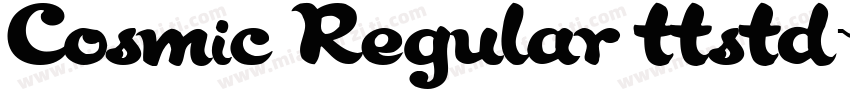 Cosmic Regular ttstd字体转换